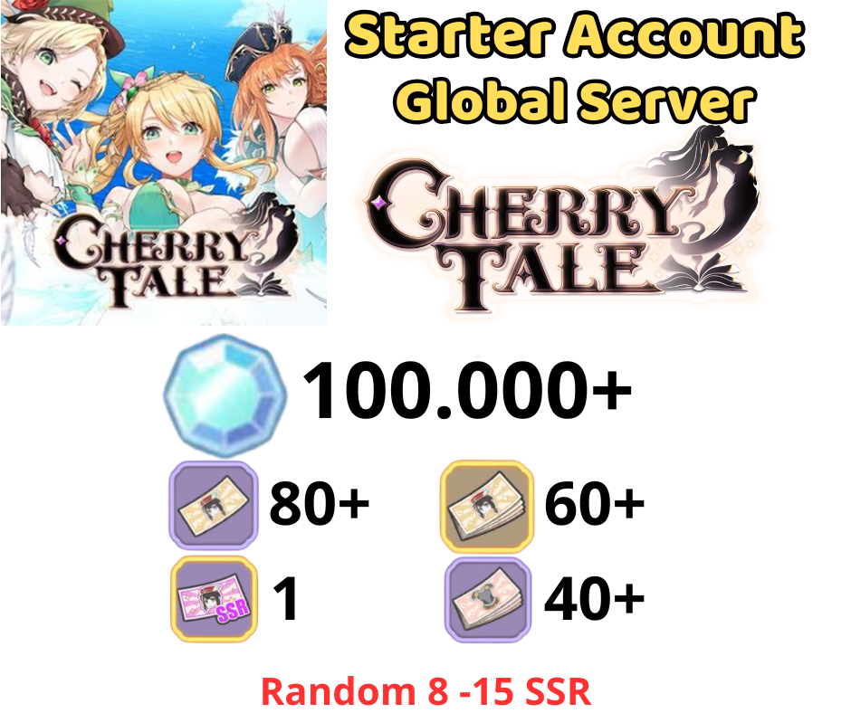 [GLOBAL] 100000 + Diamonds Cherry Tale Starter Account